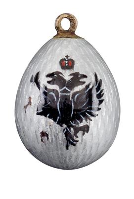 "FABERGÉ" – An egg pendant - Argenti e Argenti russi