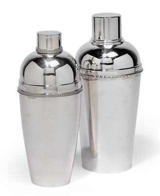 Two shakers from Italy, - Silver and Russian Silver