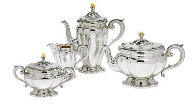 A tea- and coffee set from China, - Stříbro a Ruské stříbro