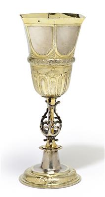 A Baroque goblet from Germany, - Silver and Russian Silver