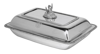 A George III. legumiere from London, - Silver and Russian Silver