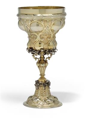 Süddeutscher barocker Pokal, - Silber und Russisches Silber
