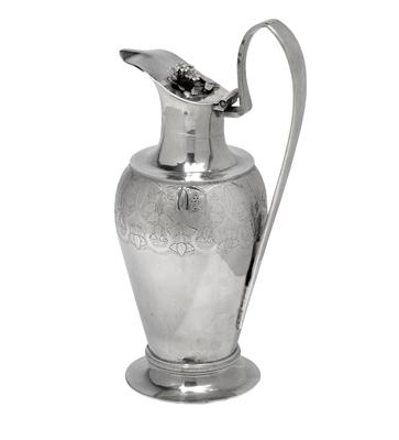 An Empire ewer from Vienna, - Silver and Russian Silver