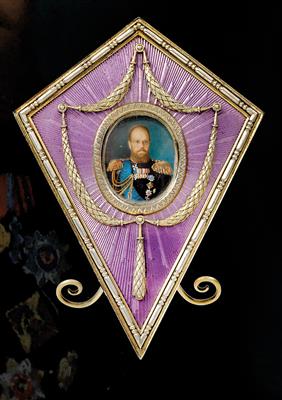“FABERGÉ” - a Frame by the Workmaster Michael Perchin, from Saint Petersburg, - Silver