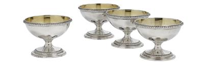 Four George III Condiment Bowls from London, - Argenti