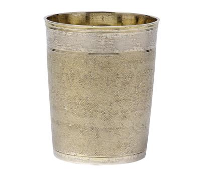 A Snakeskin Beaker from Augsburg, - Silver