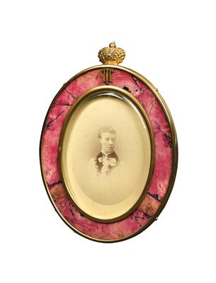 A Gift Frame of Princess Therese Petrovna of Oldenburg, - Silver