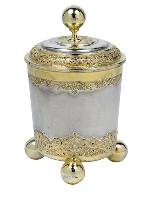 A Large Cup with Cover from Augsburg, - Silver