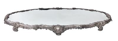 A Large Mirror Tray from Turin, - Stříbro