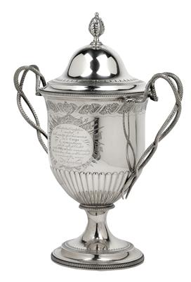 A George III Covered Goblet from London, - Silver