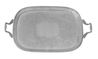 A George III Tray from London, - Silver