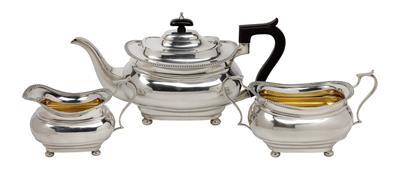 A Tea Set from Sheffield, - Stříbro