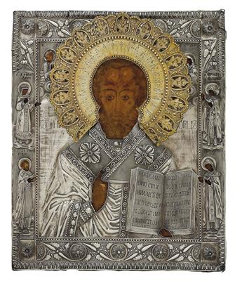 An Icon from Saint Petersburg, - Stříbro
