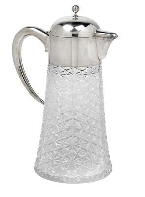 A Carafe with Ice Insert from Vienna, - Silver