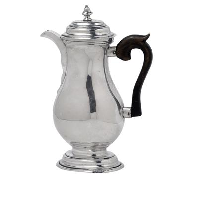 A Maria Theresa Coffee Pot from Vienna, - Silver