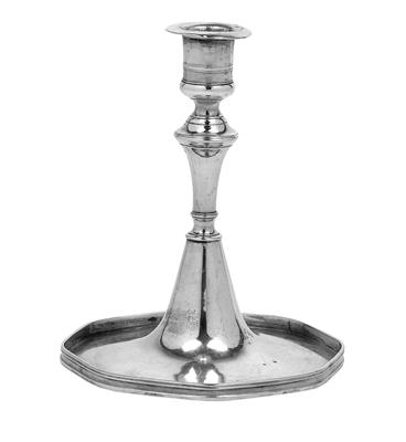 A Maria Theresa Candleholder from Vienna, - Stříbro