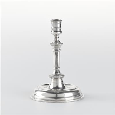 A Maria Theresa Candleholder from Vienna, - Silver