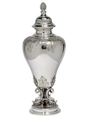 "BUCCELLATI" - a Large Vase, - Silver and Russian Silver