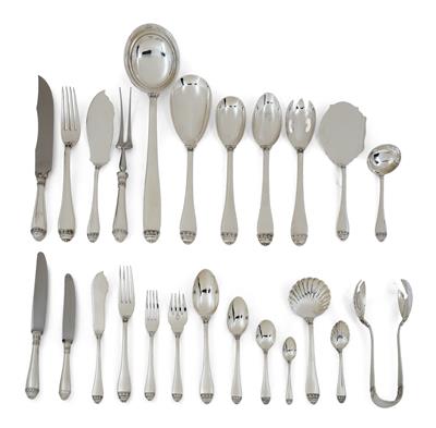 "BUCCELLATI" - a Cutlery Set for 12 Persons, - Stříbro a Ruské stříbro