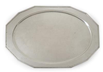 A Large Tray from Germany, - Silver and Russian Silver
