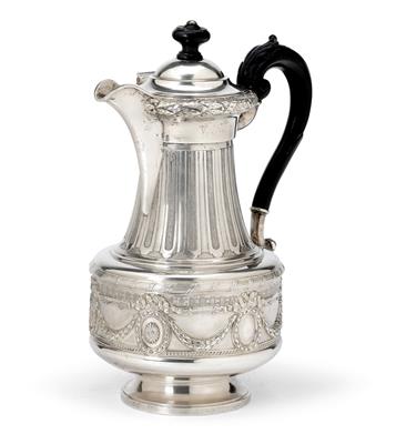 J. C. Klinkosch - a Coffee Pot from Vienna, - Stříbro a Ruské stříbro