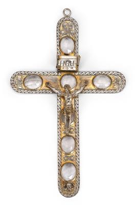 A Crucifix with Corpus Christi from Nuremberg, - Silver and Russian Silver