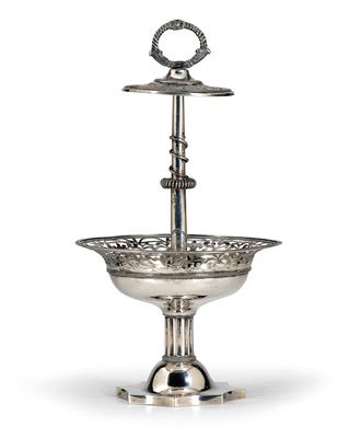 A Biedermeier Centrepiece from Vienna, - Silver and Russian Silver