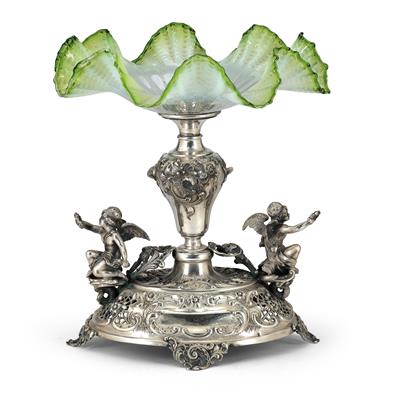 A Centrepiece from Vienna, - Silver and Russian Silver