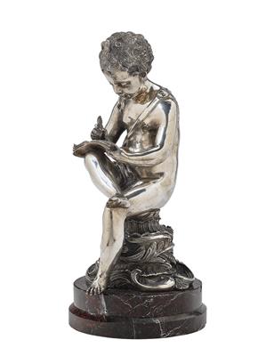 A Sculpture from Italy, - Silver and Russian Silver