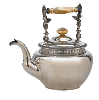 Nikols & Plinke - a Tea Kettle from Saint Petersburg, - Stříbro a Ruské stříbro