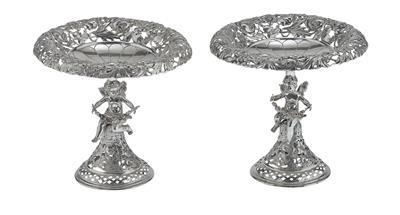 A Pair of Centrepieces from Germany, - Argenti e Argenti russo