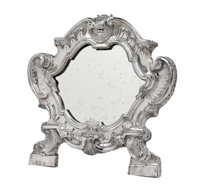 A Rococo Standing Mirror, - Argenti e Argenti russo