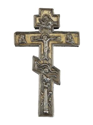 Russisches Kreuz, - Silber und Russisches Silber