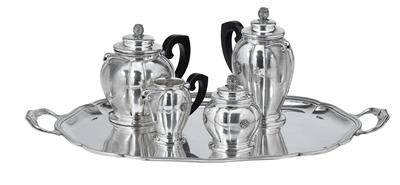 A Tea and Coffee Service, - Silver and Russian Silver