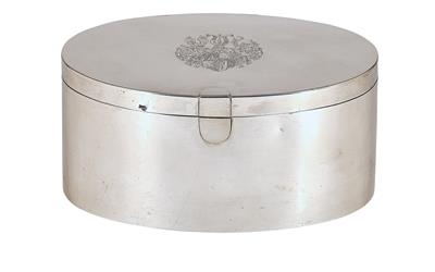 A Neo-Classical Covered Box from Vienna, - Silver and Russian Silver