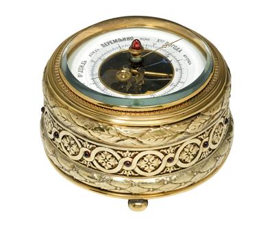 "BOLIN" - Moskauer Barometer, - Silber und Russisches Silber