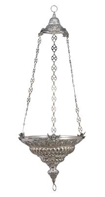 A Baroque Hanging Lamp from Spain, - Silver and Russian Silver