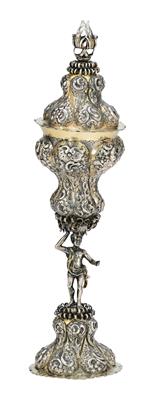 A Historicist Covered Goblet from Germany, - Stříbro a ruské stříbro