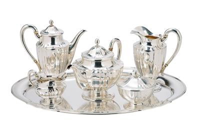 J. C. Klinkosch - a Tea and Coffee Service from Vienna, - Silver and Russian Silver