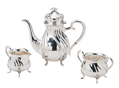 A Coffee Service from Copenhagen, - Silver and Russian Silver