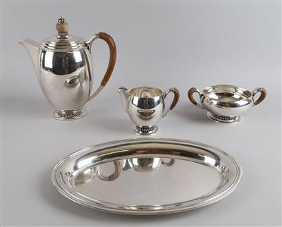 A Coffee Service from Copenhagen, - Stříbro a ruské stříbro