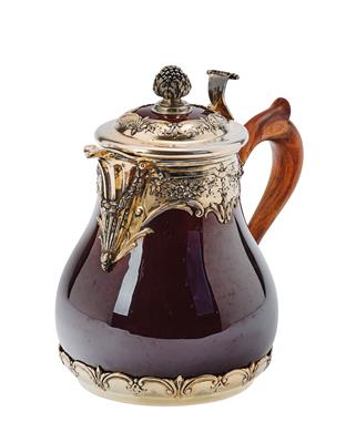 A Coffee Pot from Paris, - Silver and Russian Silver