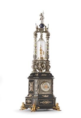 A Tower Clock with Memento Mori, - Stříbro a ruské stříbro