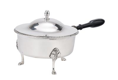 A Biedermeier Covered Pot from Vienna, - Silver and Russian Silver