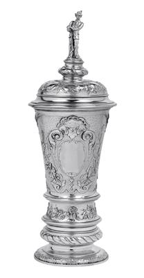 A Covered Goblet from Vienna, - Silver and Russian Silver