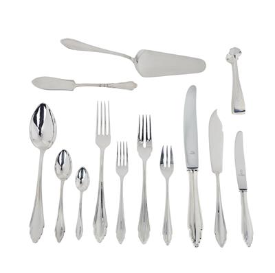 A Cutlery Set for Six Persons from Vienna, - Stříbro a ruské stříbro