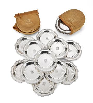 18 Small Plates from Paris, - Silver and Russian Silver