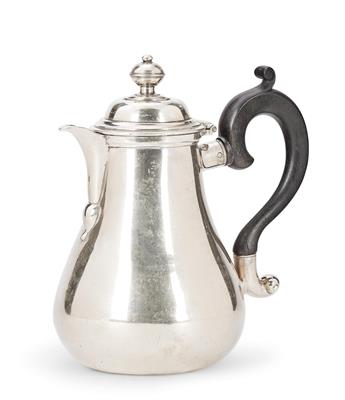 A Coffee Pot from Bern, - Silver and Russian Silver