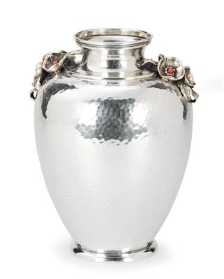 BUCCELLATI - Vase, - Silber und Russisches Silber