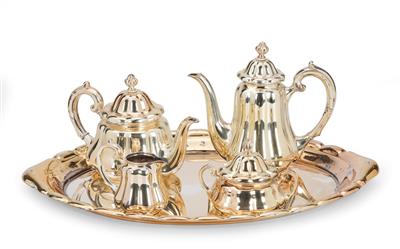 A Tea and Coffee Service from Germany, - Silber und Russisches Silber